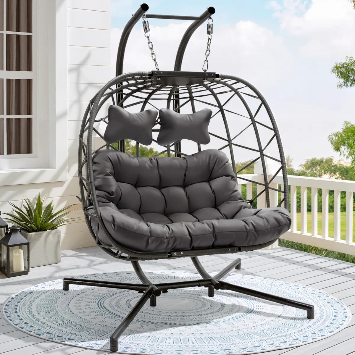 Double Hanging Egg Swing Chair