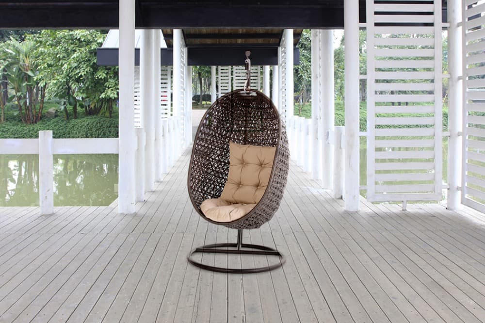 Synthetic Rattan Egg Swing Chair