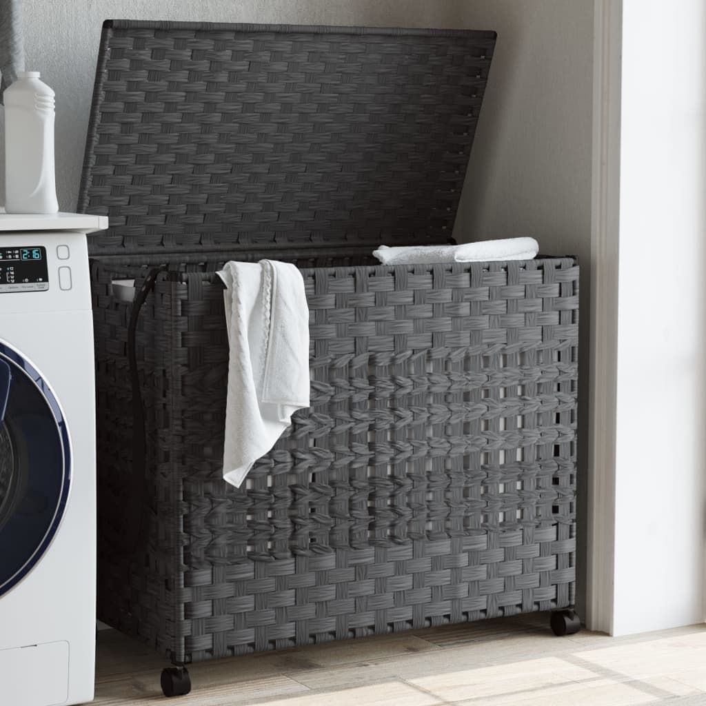 Synthetic Rattan Laundry Basket
