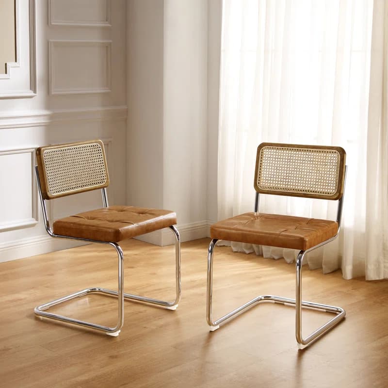 Rattan & Iron Dining Chair