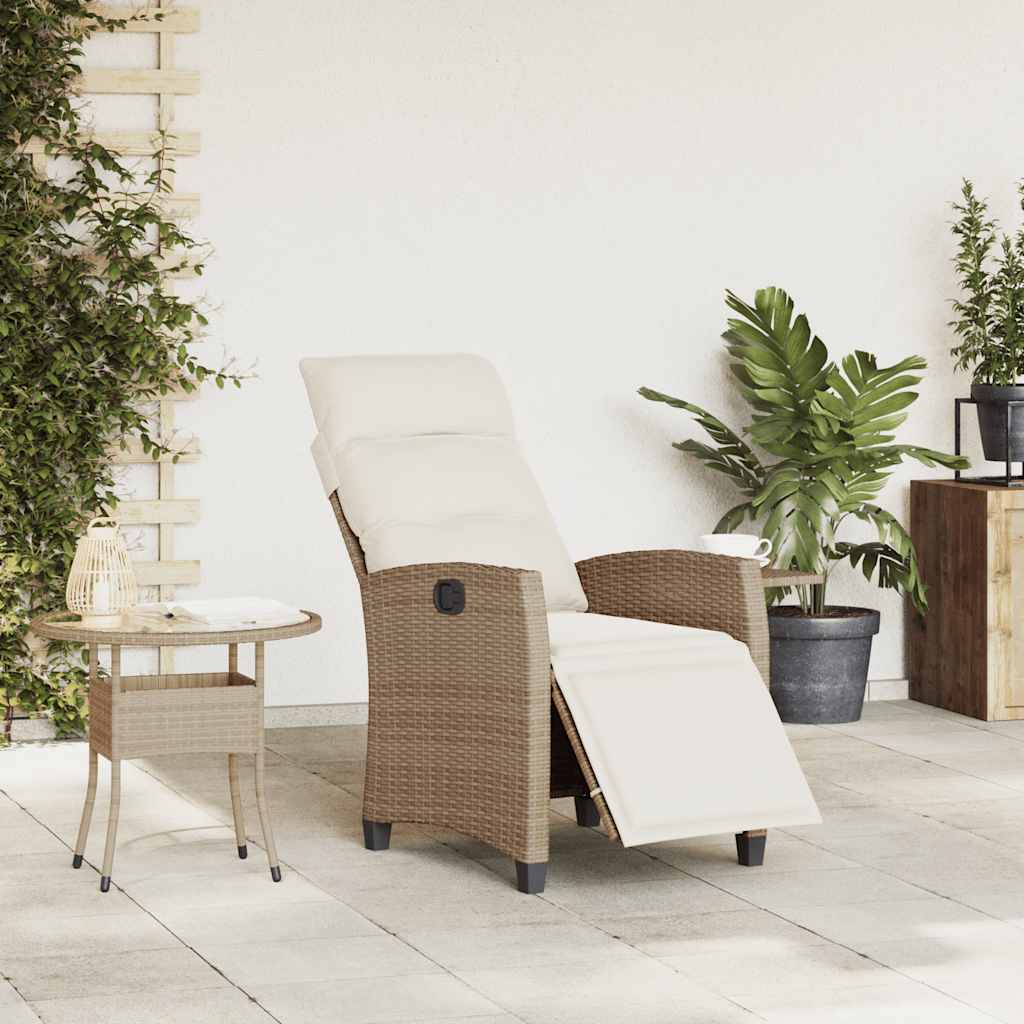 Outdoor Rattan Recliner Patio Chair