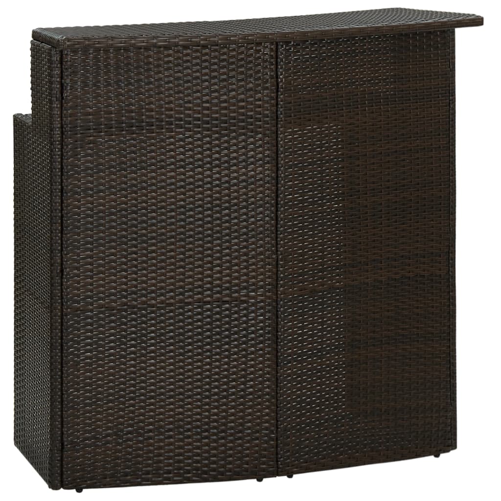 Outdoor Synthetic Rattan Bar Table
