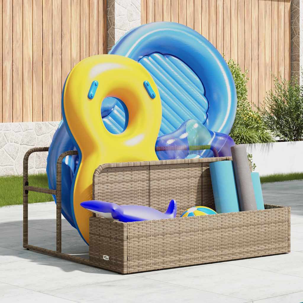 Synthetic Rattan Pool Storage Rack