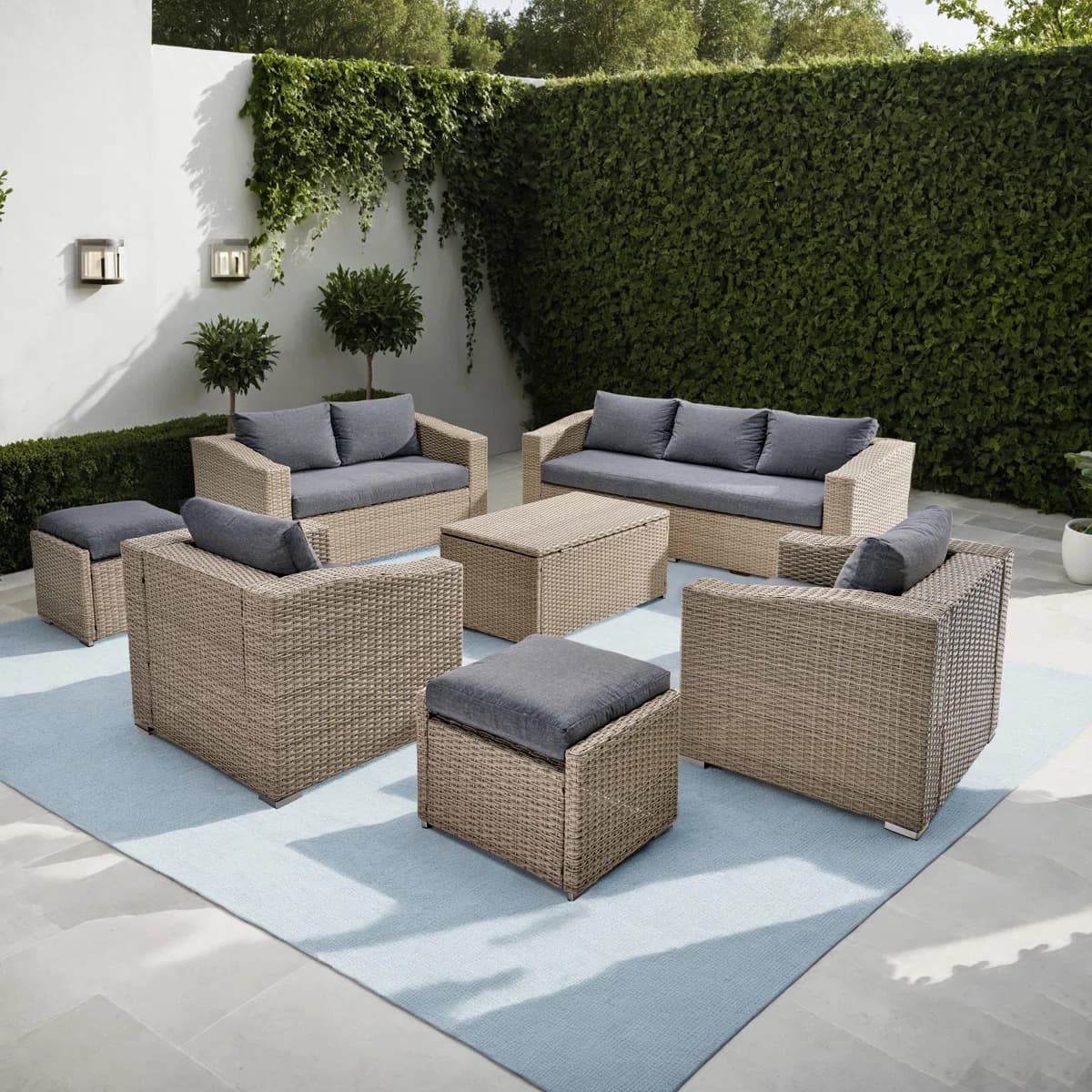 Outdoor Synthetic Rattan Sofa Set