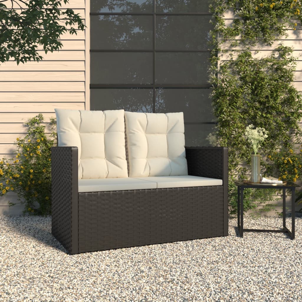 Synthetic Rattan Garden Loveseat