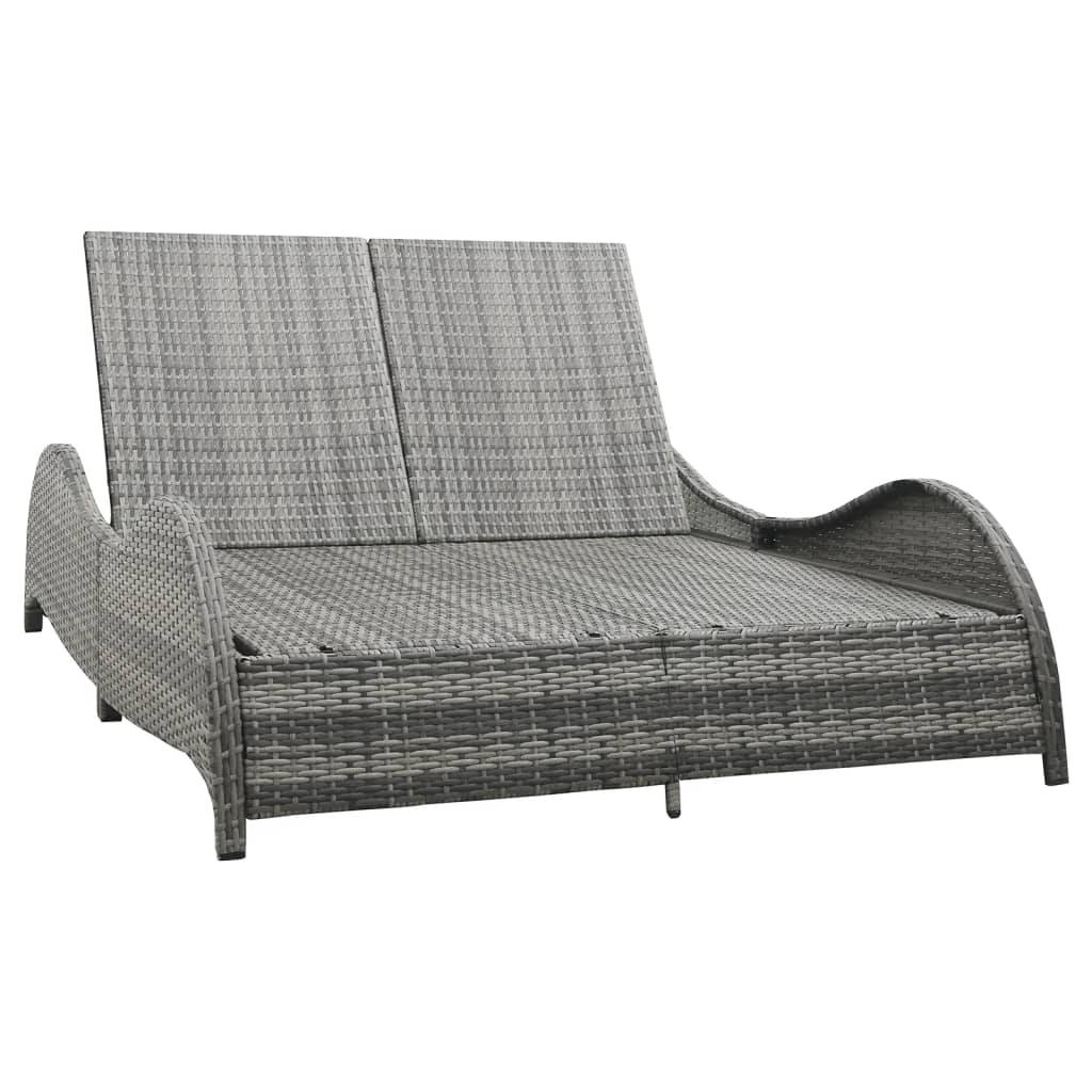 Synthetic Rattan Double Sun Lounger